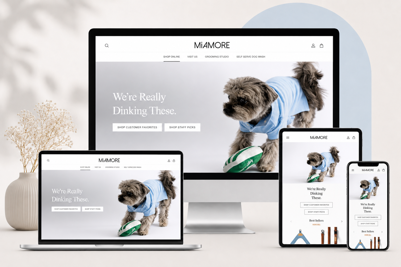 Miamore pet ecommerce store design