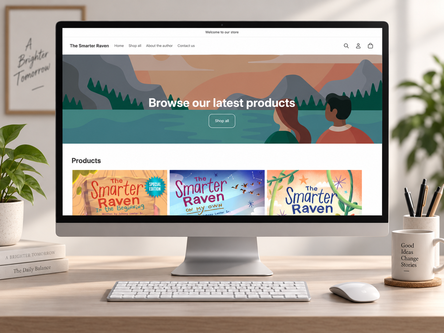 Educational Products Ecommerce Store before redesign