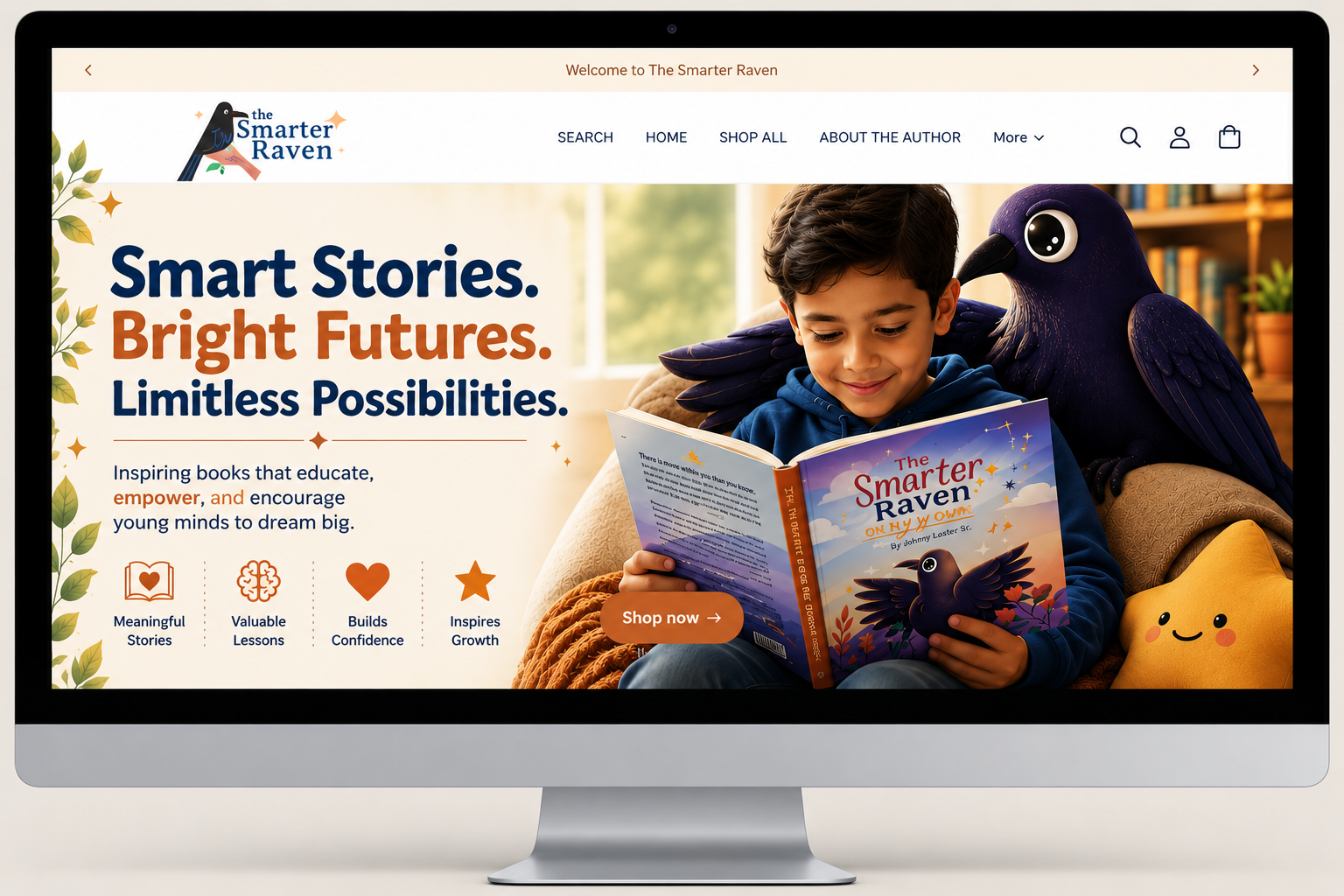 Educational Products Ecommerce Store desktop design
