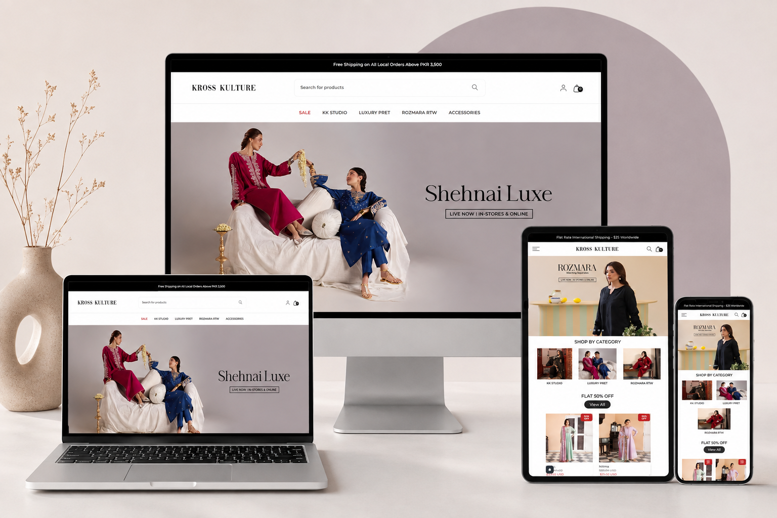 Kross Kulture fashion ecommerce store design
